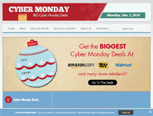 Tablet Screenshot of bestcybermondaysales.com